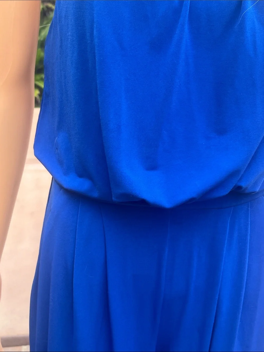 Vince Camuto Drapey Royal Blue Halter Jumpsuit - Picture 4 of 12